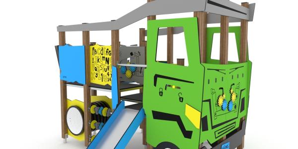 Spielturm «Lastwagen mit Rutsche»