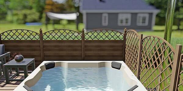 Einbau Badefass 8 Pers. für Terrasse aus GFK 2×1,7m
