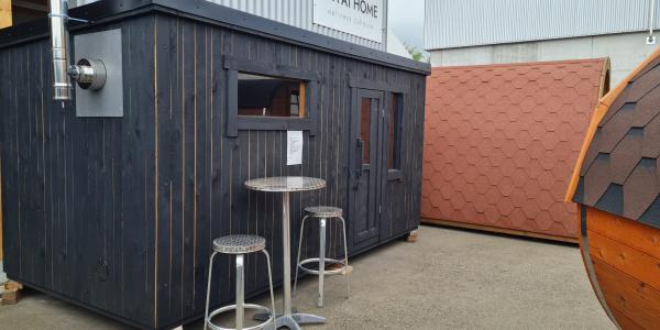 Gartensauna COMPACT mit Lounge 4.3 m